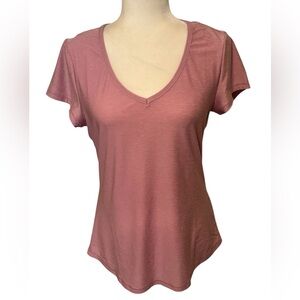 90 DEGREES Pink Short Sleeve Fitness Top Size Medium